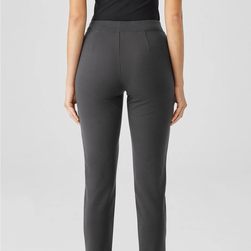 EUC — Eileen Fisher System Stretch Ponte Slim Pant Black Size M - Picture 3 of 7